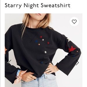 Madewell starry night sweatshirt small